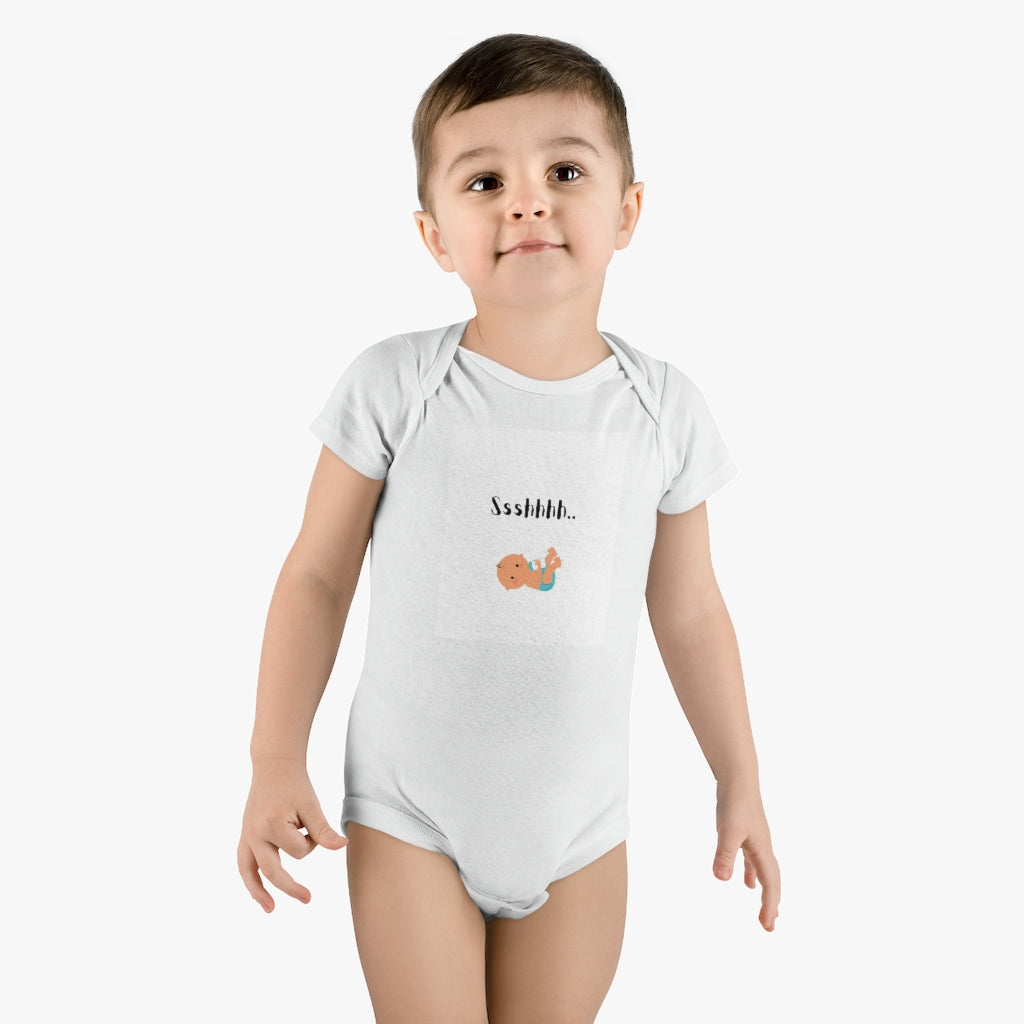 Baby Short Sleeve Onesie Ssshhhh...