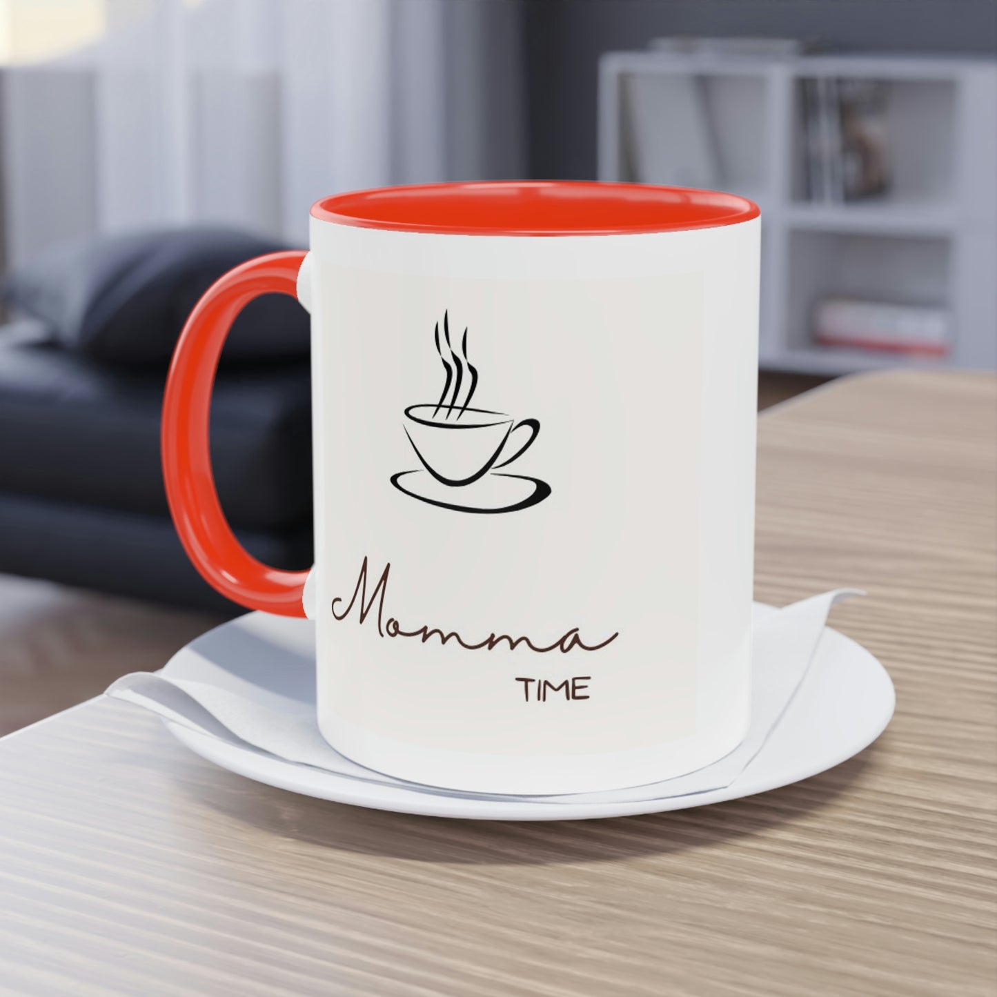 Coffee Mug - 11oz - Two Tone - Momma Time